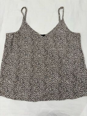 Jenni Kayne Leopard-Print Spaghetti Strap Cami - Brown/Black